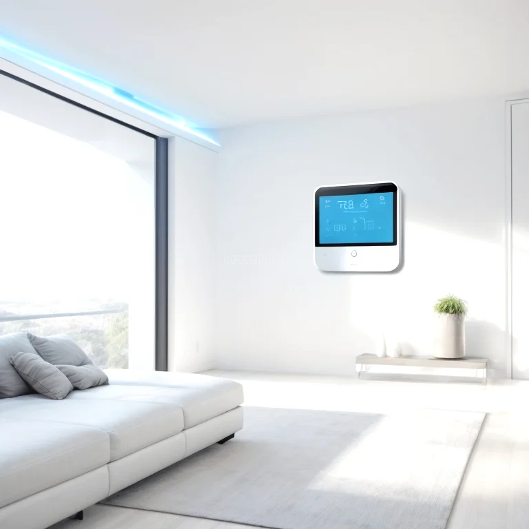 Modernes AI Klimagerät vor Fenster